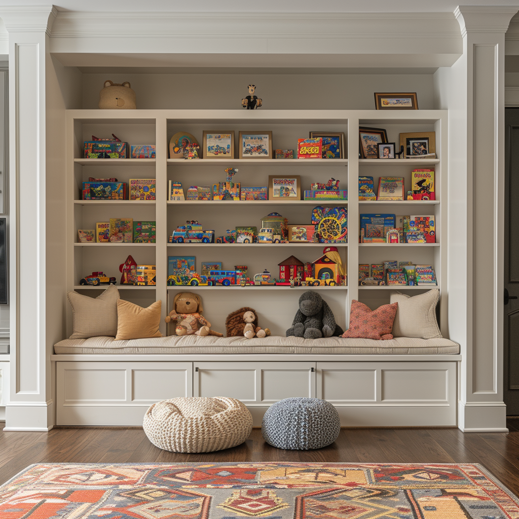 AI Generated Toddler Custom Built-In Toy Storage